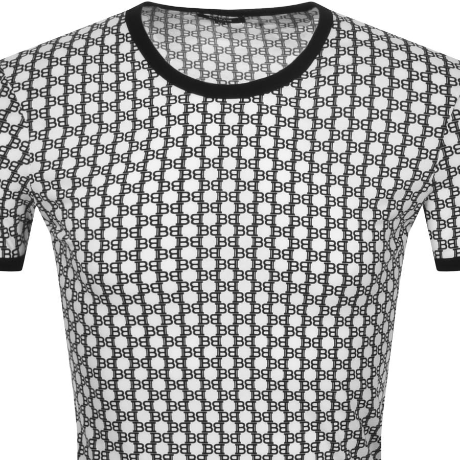 Alternative Image for ProductBalmain Allover Logo T Shirt White2